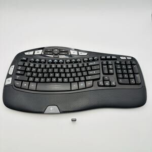 Logitech K350 Wireless Comfort Wave Ergonomic Keyboard With Unifying USB VG Cond